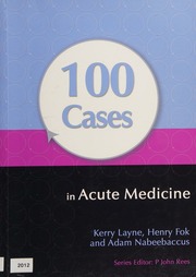 100 cases in acute medicine 1st edition
