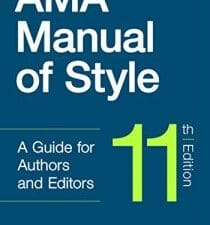 ama manual of style: a guide for authors and editors, 11th edition