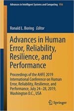 advances in human error, reliability, resilience, and performance