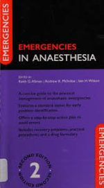 anesthesia emergencies, 2nd edition