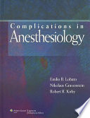 complications in anesthesiology (gravenstein) – 4th edition