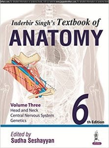 Inderbir Singh’S Textbook Of Anatomy,6th edition, Vol.3: Head And Neck, Neuroanatomy, Genetics