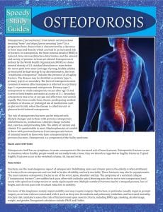 osteoporosis (speedy study guides)