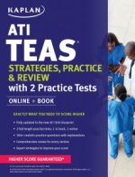 ati teas strategies, practice & review with 2 practice tests: online + book (kaplan test prep)