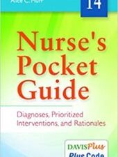 nurse’s pocket guide: diagnoses, prioritized interventions and rationales 14th edition