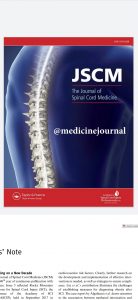 the journal of spinal cord medicine