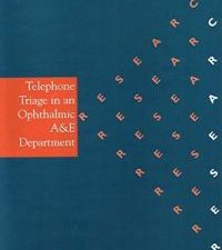 telephone triage in an ophthalmic a & e (whurr nursing research)