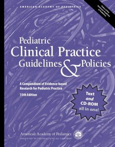 pediatric clinical practice guidelines & policies: a compendium of evidence based research for pediatric practice, 15th edition