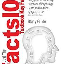 see all 2 images studyguide for cambridge handbook of psychology, health and medicine by ayers, susan