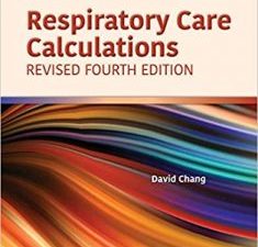 respiratory care calculations revised 4th edition