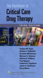 handbook of critical care drug therapy, third edition