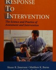 handbook of response to intervention: the science and practice of assessment and intervention