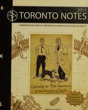 toronto notes 2011: 27th edition