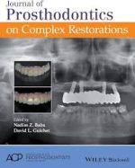 journal of prosthodontics on complex restorations