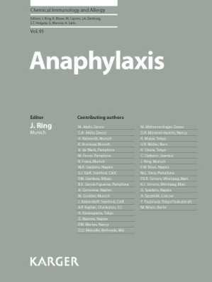 anaphylaxis (chemical immunology and allergy, vol. 95)