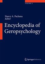 encyclopedia of geropsychology
