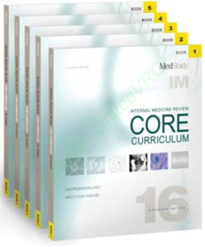 internal medicine review core curriculum – 16th edition – 5 volume set (medstudy corporation; 2014 release)