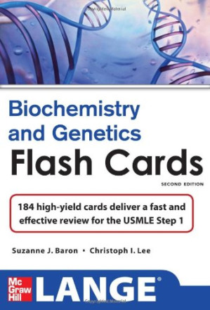 lange biochemistry and genetics flash cards, 2nd edition