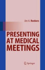 presenting at medical meetings