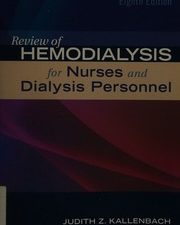 review of hemodialysis for nurses and dialysis personnel, 8th edition