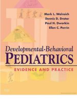 developmental behavioral pediatrics evidence and practice text with cd rom