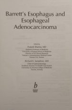 esophageal cancer and barrett s esophagus 3 edition
