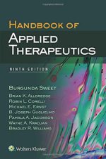 handbook of applied therapeutics 9th edition march 2015 release