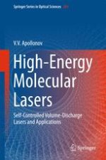 high energy molecular lasers self controlled volume discharge lasers and applications
