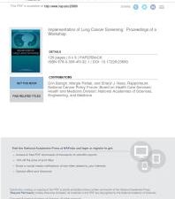 implementation of lung cancer screening