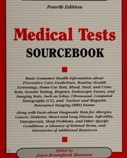 medical tests sourcebook 4th edition