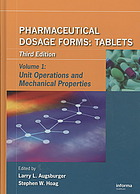 pharmaceutical dosage forms tablets 3rd edition