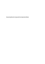 recovering bioactive compounds from agricultural wastes