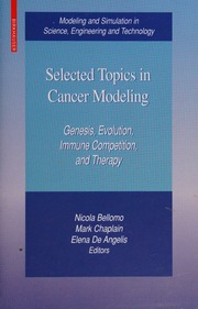 selected topics in cancer modeling