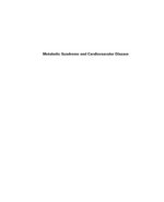 metabolic syndrome and cardiovascular disease 2nd edition