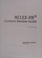 nclex rn content review guide kaplan test prep 5th edition