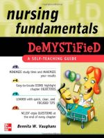 nursing fundamentals demystified a self teaching guide