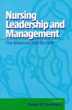 nursing leadership and management the advanced practice role